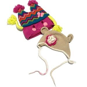 Colorful Knit Kids Hats Set Girls Hats 4245‎